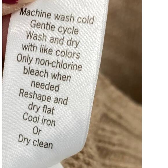 Athleta Merino Wool Sweater Ombre Sunset Mockneck Pullover Ribbed Cream Tan XXS - Picture 7 of 8